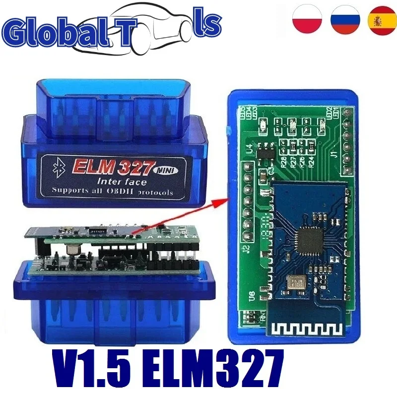 

10PCS/Lot V1.5 Super Mini ELM327 Bluetooth OBD2 PIC18F25K80 USB MSHSFTDI Bluetooth OBD Interface For Android/Symbian Code Reader