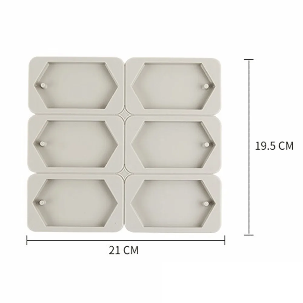 

6-Cavity Supply Aromatherapy Silicone Molds Wax Hexagonal Plaster DIY Soap Epoxy Kitchen，Dining & Bar