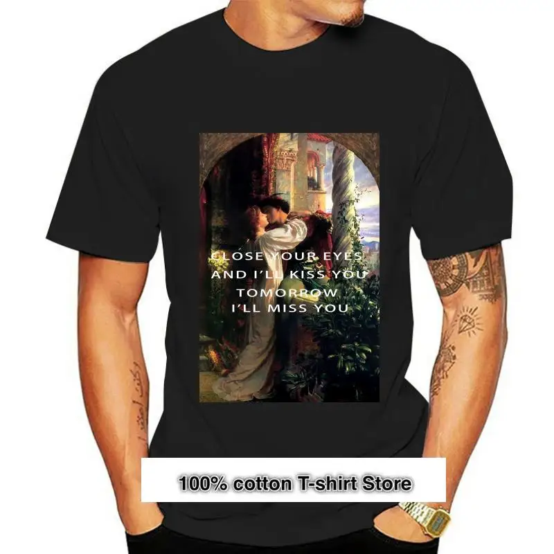 

Хлопчатобумажная футболка с надписью, хлопчатобумажная футболка с круглым вырезом, Ромео и Джульета, Loving1