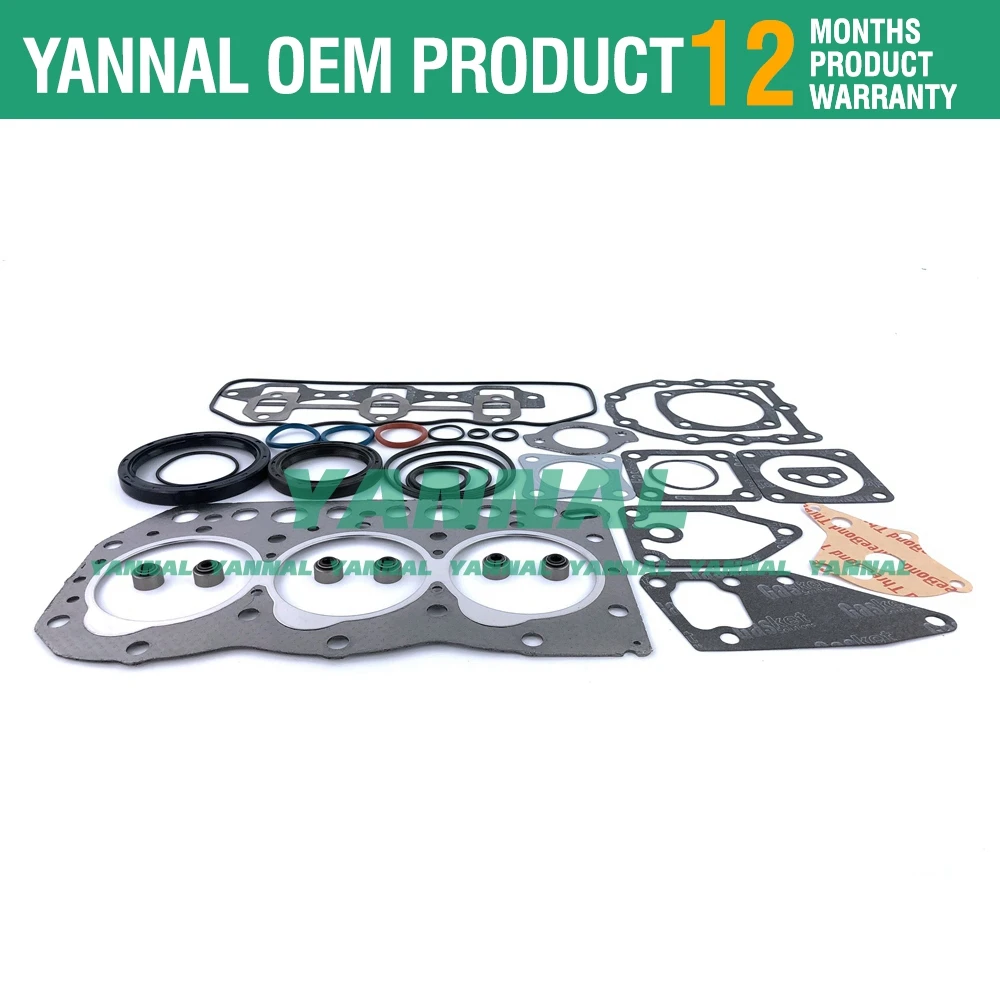 3TN75 3TN75L 3TN75RJ Комплект прокладок для капитального ремонта двигателя Yanmar John Deere 855 856
