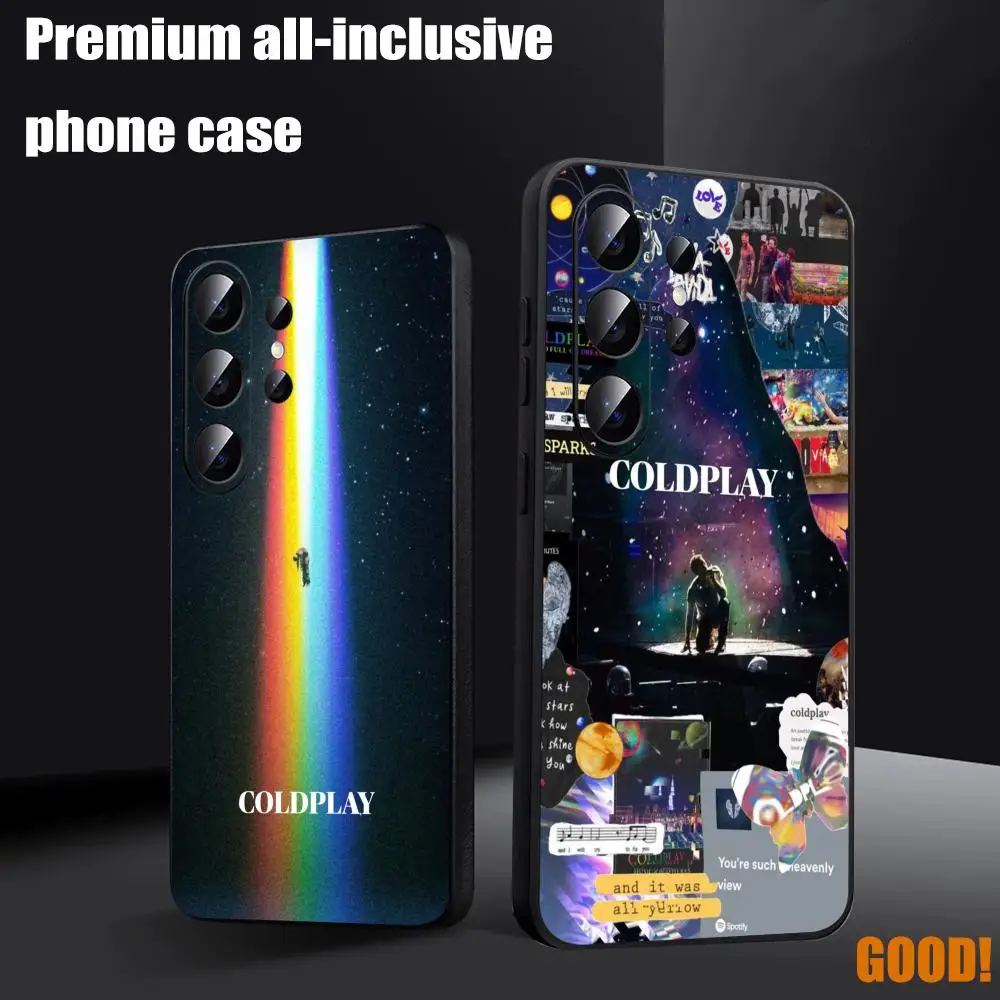 Фото Чехол для телефона Coldplay Band для Samsung Galaxy S26 S25 S24 S23 S22 S21 S20 Plus Ultra Note20, мягкий, черный №1