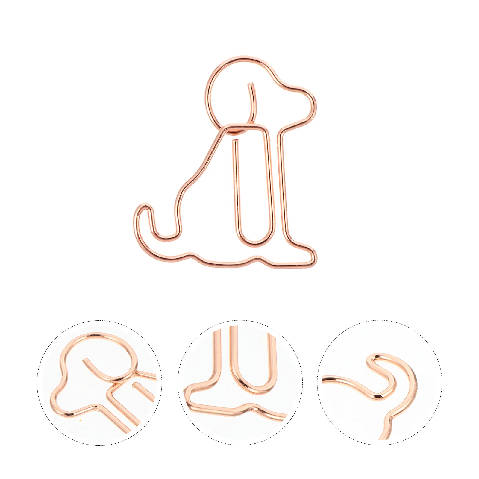 

Creative Bookmark Clips Lovely Dog Shaped Paper Clips Office Supplies