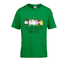 just a girl who loves chickens shirt chicken lover shirt chicken shirts funny cute boys clothes casual girls tops cotton