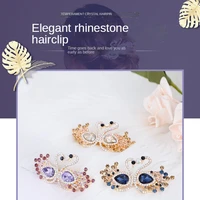 hairpin headdress goddess elegant temperament rhinestone hairpin spring clip word clip ponytail clip horizontal clip e20
