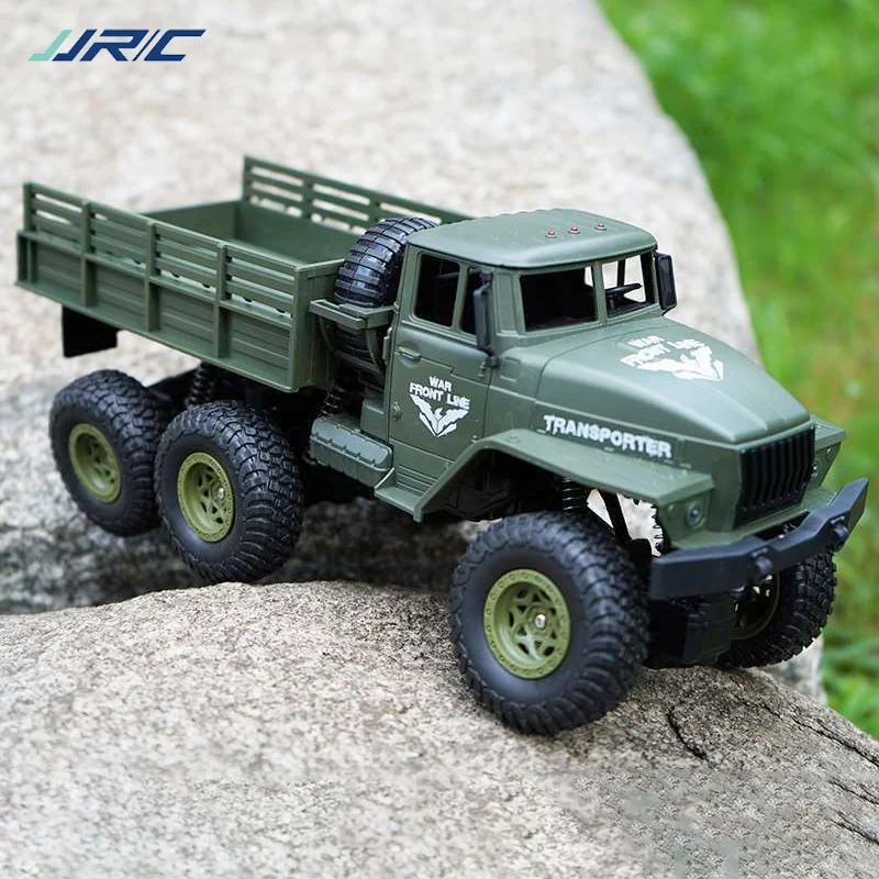 

JJRC Q68 Q69 1/18 2.4G 4CH 4WD 130 Brushed Motor Yellow Green RC Vehicle Off-Road Military Truck Car RTR Model Kid Toys for Boys