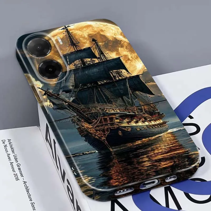 Фото Чехол для телефона Sailing Ship Moonlit Sea For Honor Play Magic 8 7 6 X9d X9c X9 X8b X8A X8 500 200 X50 X60 Lite GT Pro, жесткий №5