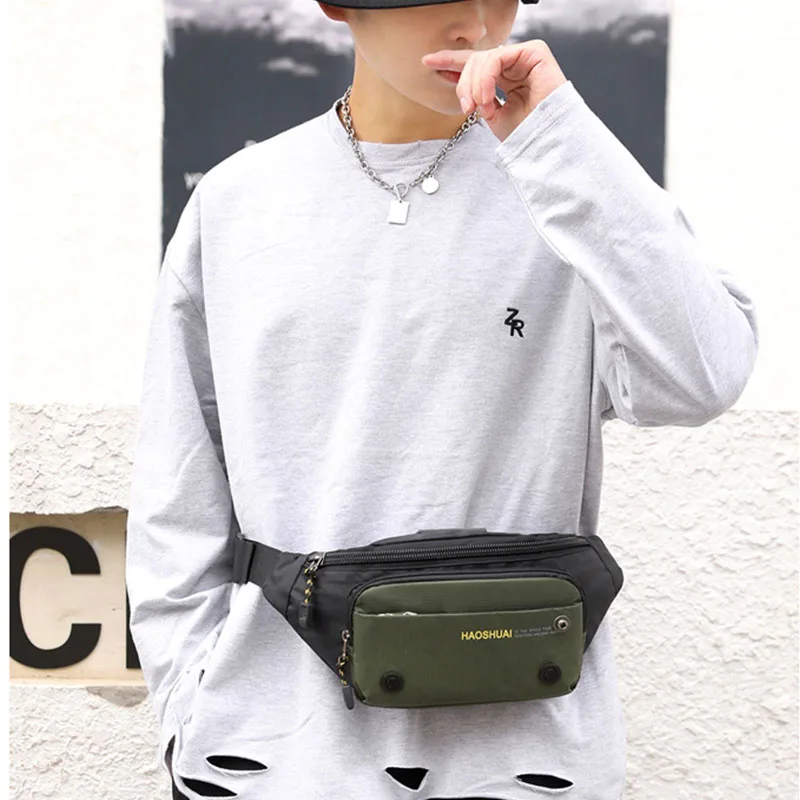 Men's Chest Bags Waterproof Multifunction Shoulder Bag Fashion Travel Sling Messenger Designer Waist Purse Male Women Female