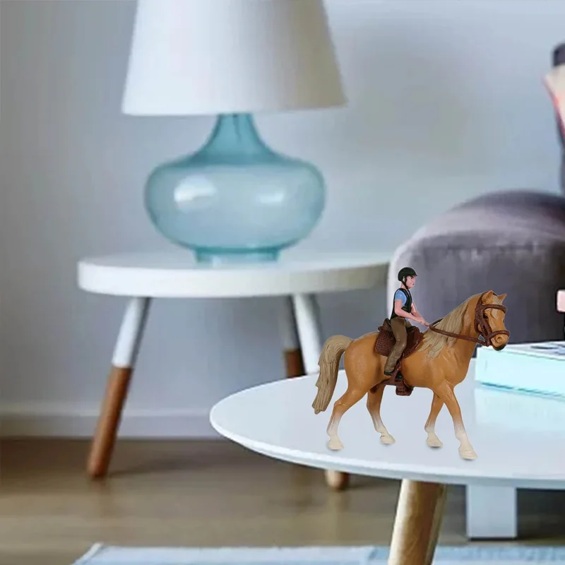 Искусственная фигурка Всадника и лошади искусственная скульптура подарок для