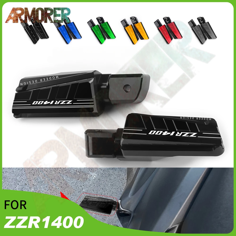 Задние подножки пассажирские для KAWASAKI ZZR1400 ZZR 1400 аксессуары мотоциклов 2006-2022 2018 2019