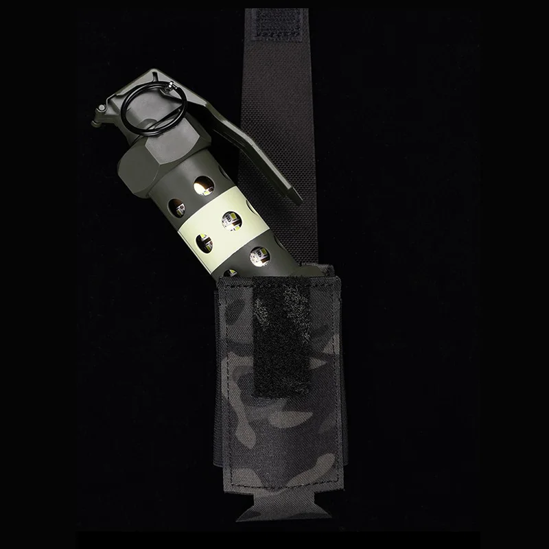 Фото Тактический подсумок для дымовой шашки Molle, подсумок для фонарика, поясная сумка для охоты, уличная сумка для хранения CS №2