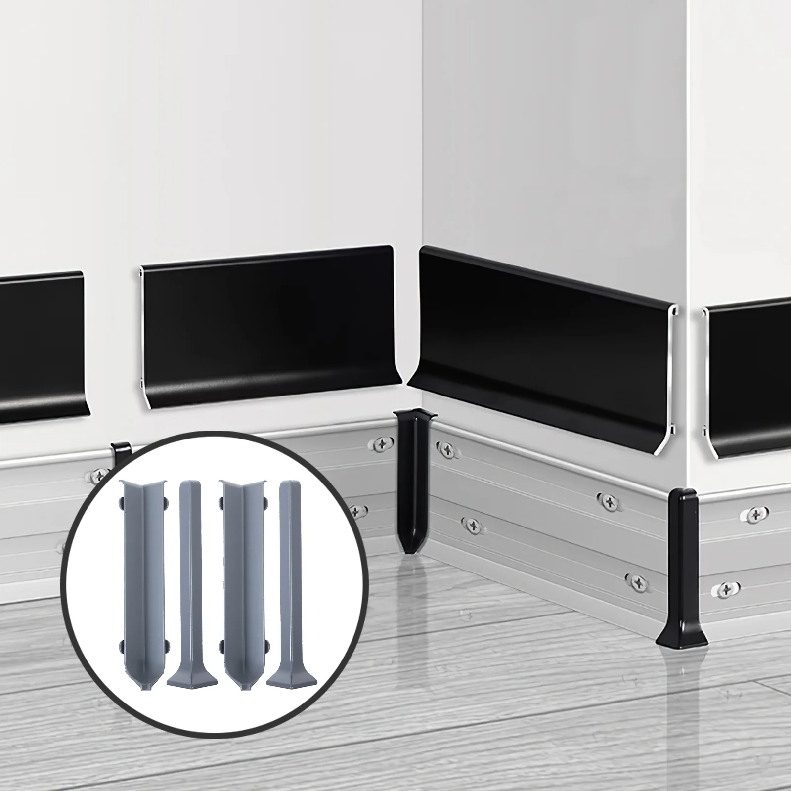 

Wall Corner Molding Trim Baseboard Peel Stick Trims Edge Caulk Strip Self Adhesive