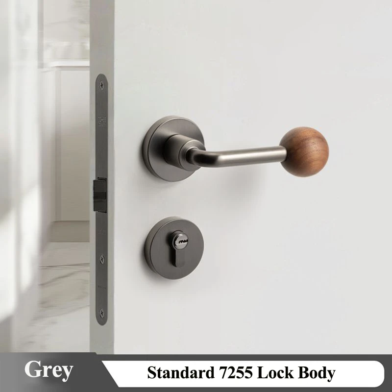 

Бесшумный дверной замок LSTABAN из орехового дерева