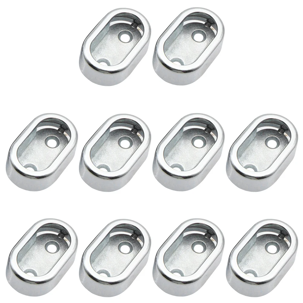 

10pcs Wardrobe Clothes Rod Holder Clothes Rail Holder Wardrobe Fitting Seat