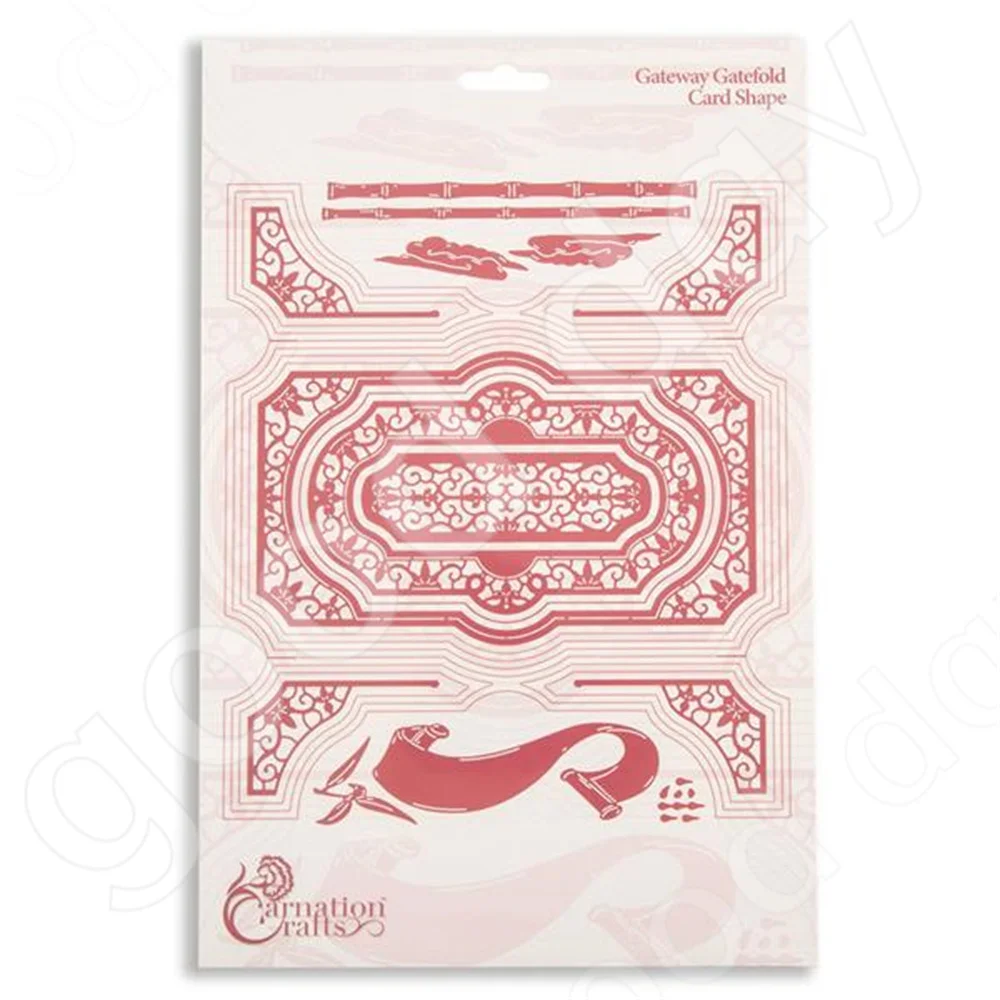 

Gateway Gatefold Card Shape New Metal Cutting Dies for Diy Scrapbooking Stencils Maker Photo Album Template Handmade Decoration