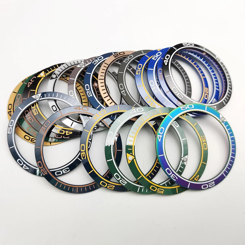 

38mm Watch Bezel Ceramic Bezel Watch Bezel Ring Mouth Watch Bezels Parts Men Watch Accessories