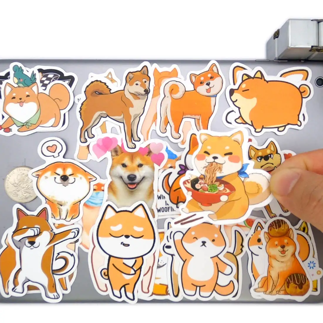 

20/30/50 Pieces Cute Cartoon Dog Funny Shiba Inu Animals Decals Stickers for Luggage Scrapbook Skateboard Bike Car Phone Laptop