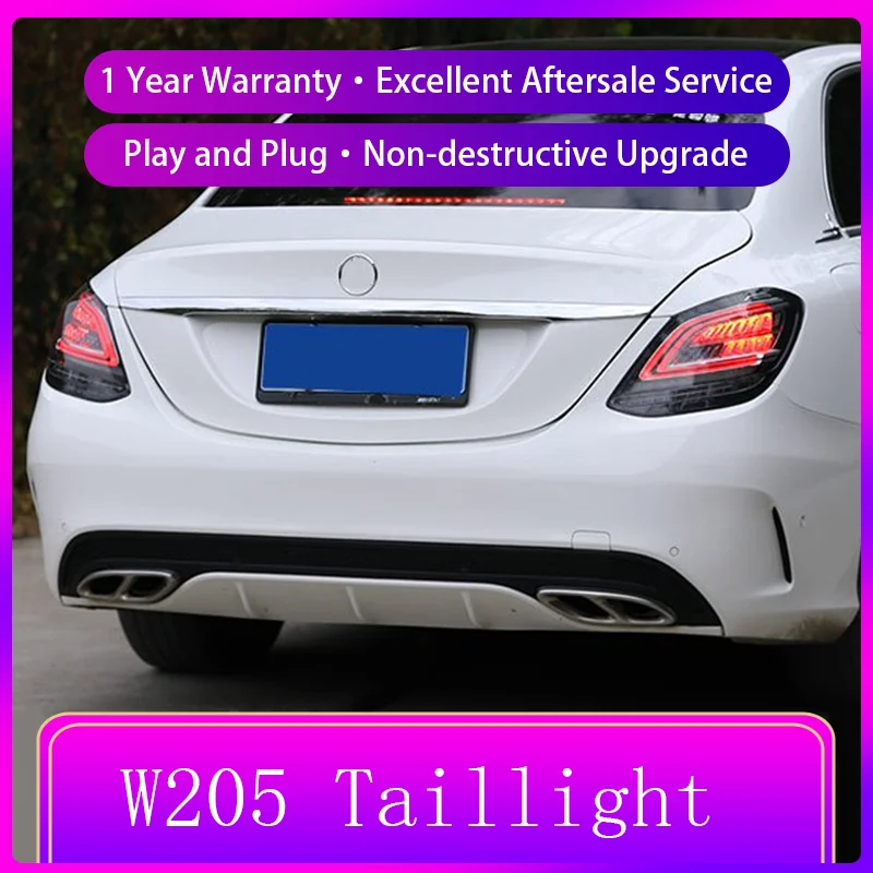 Задний фонарь для Benz W205 C180 C200 C260 C300 2015-2021 2 шт.