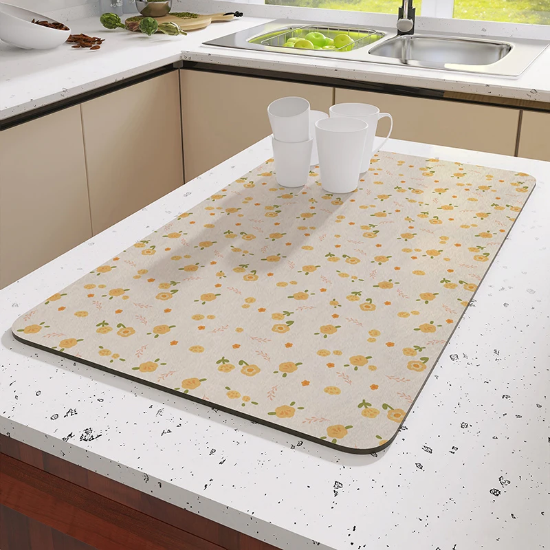 Коврик для сушки посуды подставки стола подставка коврик напитков ванной