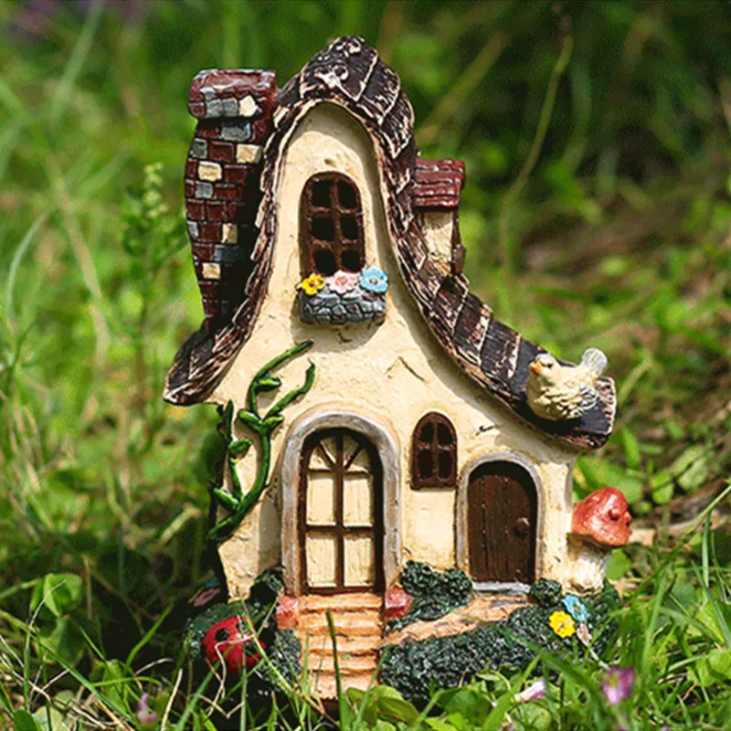 Садовый двор сказочный коттедж украшения для улицы подарок на день рождения