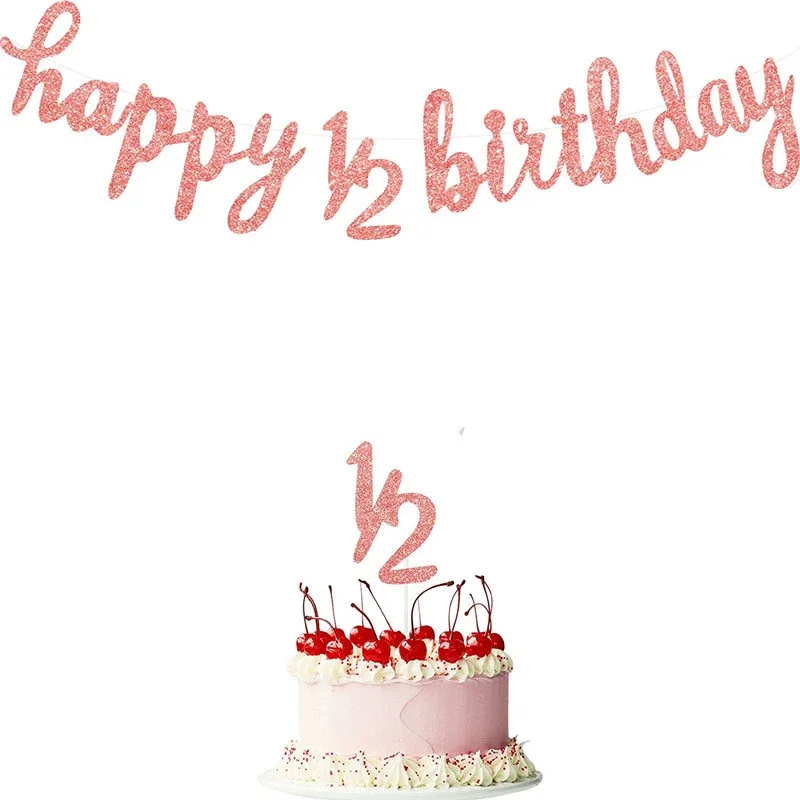 

Баннер и топперы для дня рождения 6 месяцев