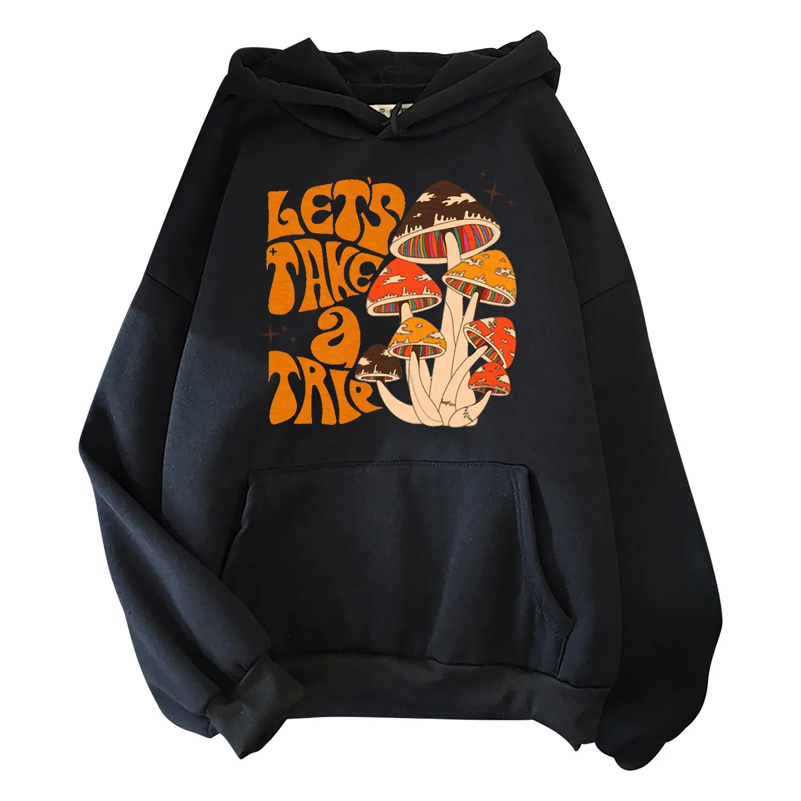 

Mushroom Let's Take A Trie Print Hoodie Men Women's Sweatshirts Autumn Winter Harajuku Streetwear Boys Girls Keep Warm Pullovers