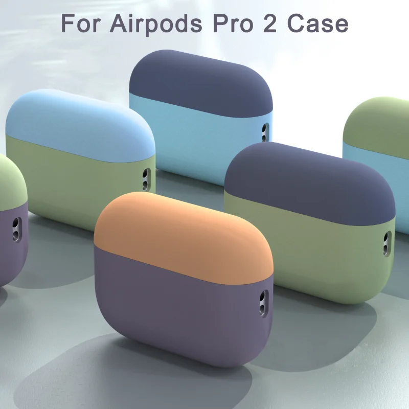 

Официальный Мягкий чехол из жидкого силикона для Airpods Pro 2, беспроводная версия Bluetooth, чехол для Apple AirPods 3 2, чехол
