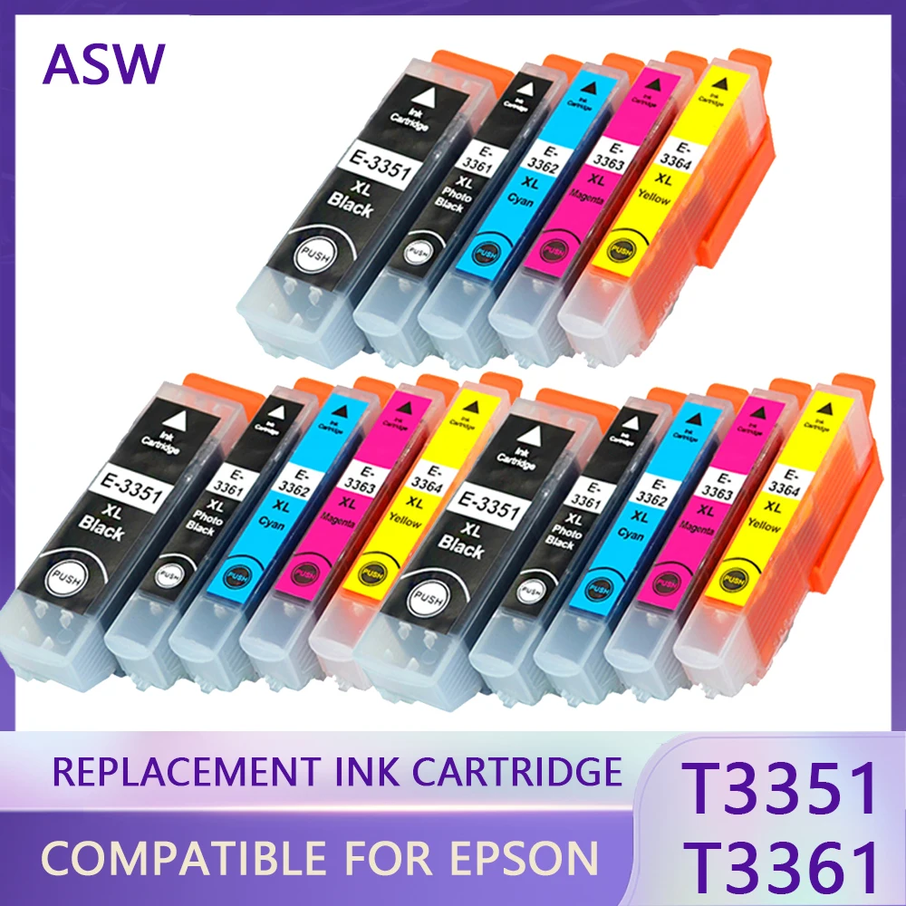 

33XL For Epson 33XL Ink Cartridge T3351 For Epson XP-530 XP-630 XP-635 XP-830 XP-540 XP-640 XP-645 XP-900 XP-7100 Printer