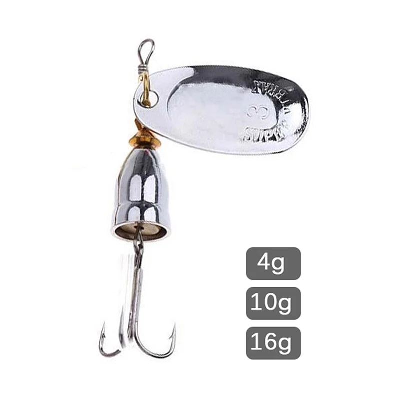 

1PC Blade Rotating Spinner Fish Lure Metal Lure Brass Hard Artificial Spoon Bait Copper Freshwater Creek Trout Fishing Tackle