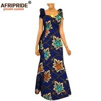 autumn african clothing long maxi dresses for women short sleeve ankara fabric dashi print dress plus size outfit a722583