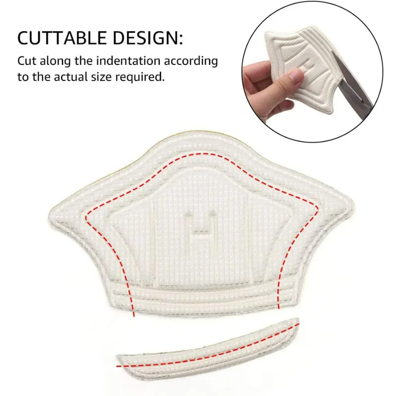 8pcs Insoles Patch Heel Pads for Sport Shoes Adjustable Size Heel Pad Pain Relief Cushion Insert Insole Heel Protector Stickers