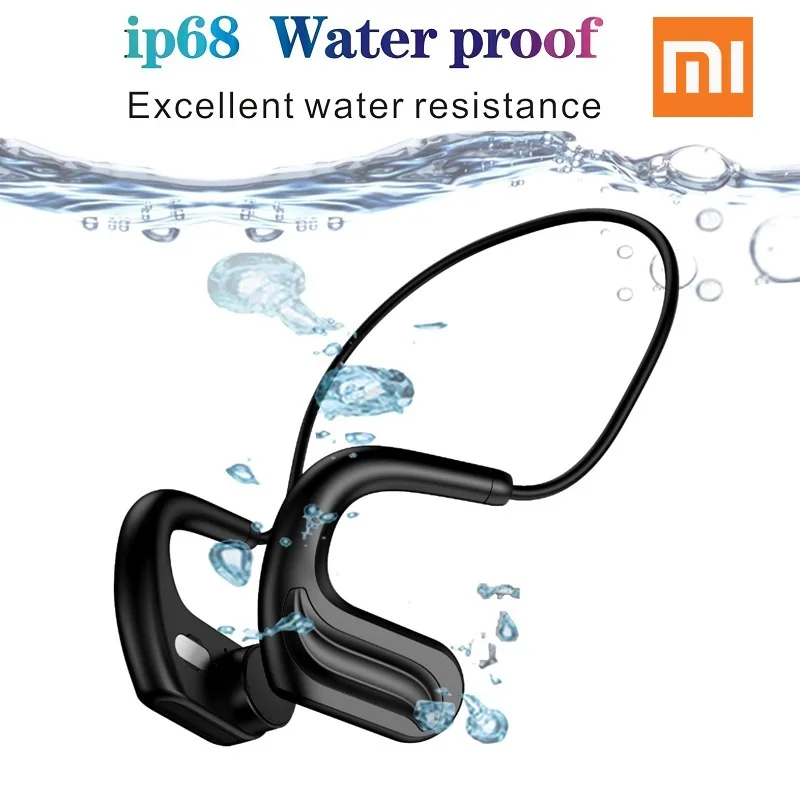 

XIAOMI Wireless Bluetooth 5.0 Bone Conduction Earphone Waterproof Diving Swimming Headphone Built-in memory 32G Headset With Mic