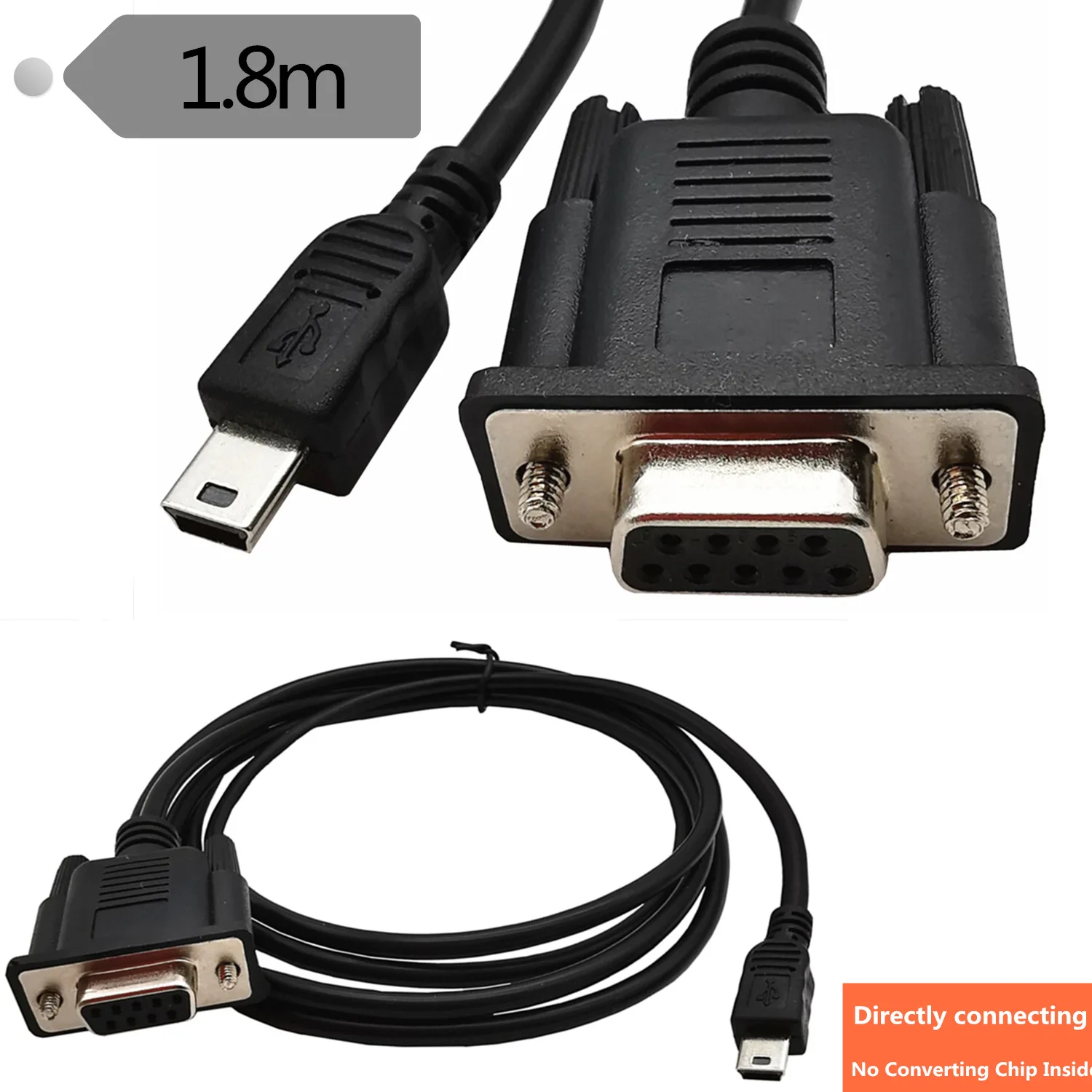 

1,8 м 6 футов DB9 гнездовой разъем для USB мини 5-контактный Кабель-адаптер