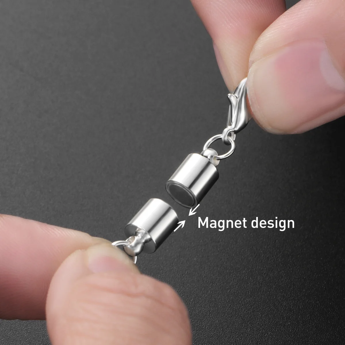 Healifty 10 шт. блестящие магнитные застежки серебряные и золотые застежки-омары с