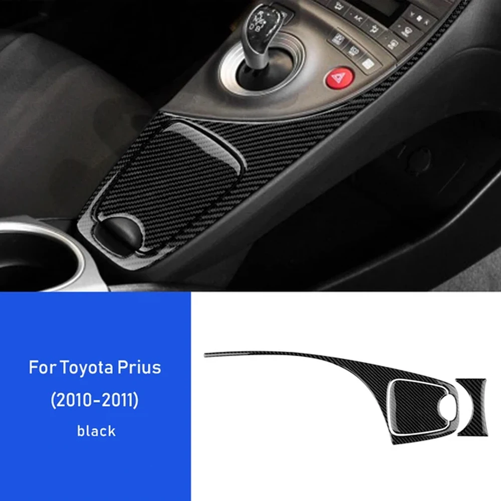 

Настоящее мягкое углеродное волокно для Toyota Prius 2010 2011, аксессуары, внутренняя отделка, левый руль, RHD, центральный держатель для стакана с водой, наклейка