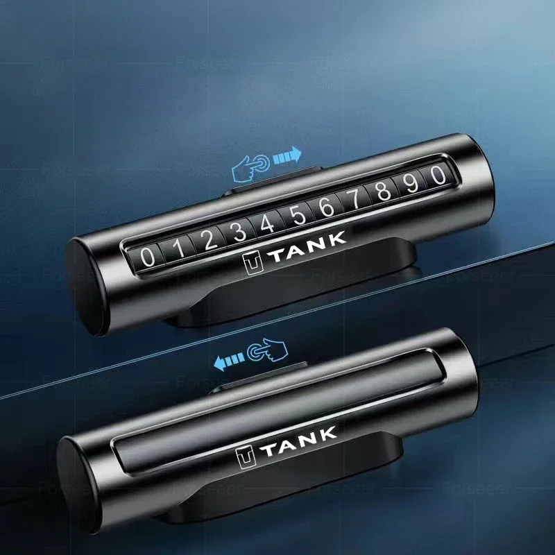 Металлическая автомобильная временная парковочная карта вращающийся номер