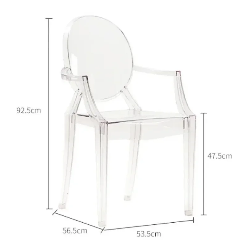 Прозрачный оптовый призрак из белой смолы банкетный королевский стулья