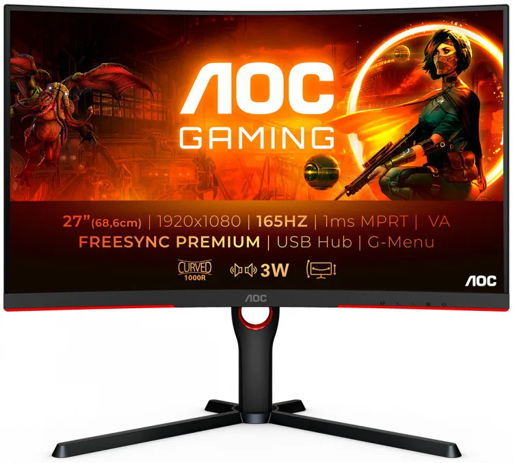 Игровой монитор AOC GAMING C27G3U/BK