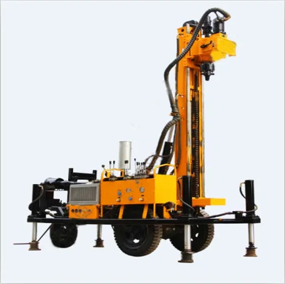 

200m Deep Hydraulic Diesel Drilling Rig Used for Mountain and Rock Formation Well Project