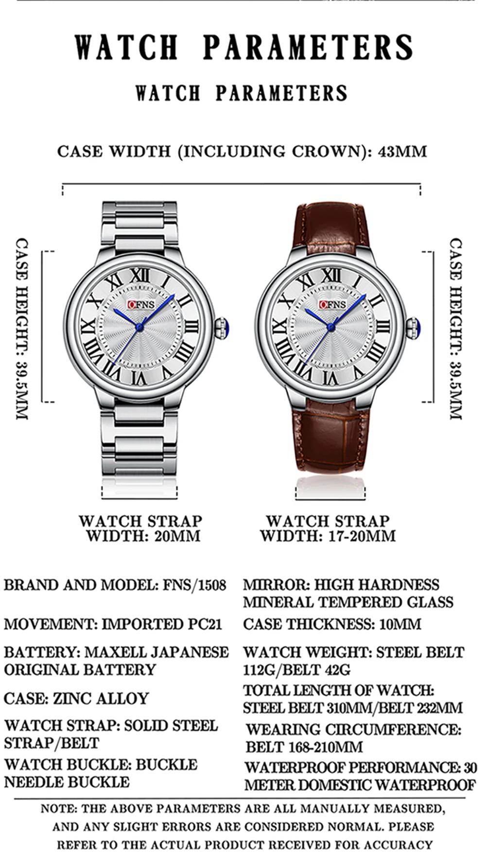 Женские Водонепроницаемые кварцевые часы со стальным ремешком в римском стиле