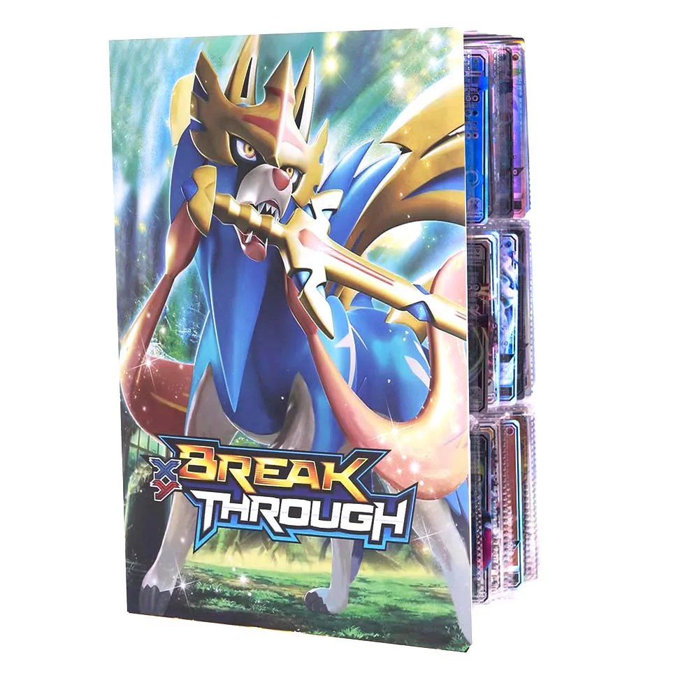 

432 Cards Pokemon Album Book Collection Holder Toys 9 Pocket Anime Map Game Card Binder Folder Top Loaded List Toy Gift for Kids