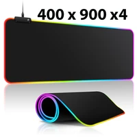 large mouse pad rgb computer gaming mouse pad xxl 400x900 desk mat keyboard mouse large game carpet led 7 colorful lights