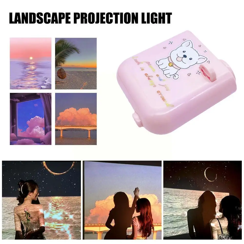 

Scenery Projection Lamp Sea Clouds Landscape Projector Decor Wall Light Creative Prop Background Party Photo Photograph C7Y8