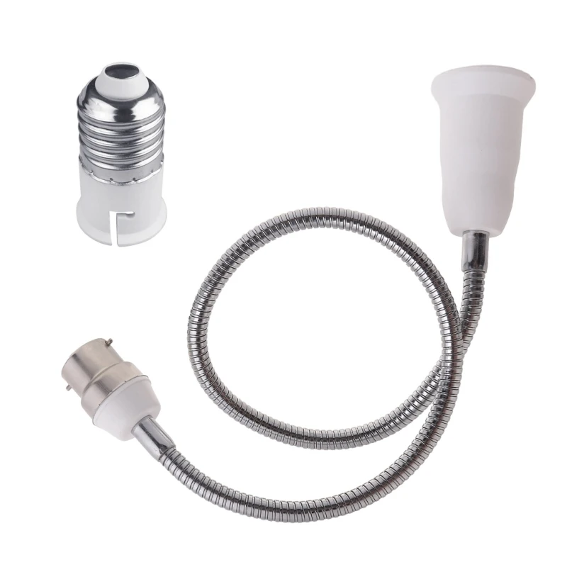 Адаптер держателя удлинителя от B22 до E27 Регулируемый на 360 градусов удлинитель