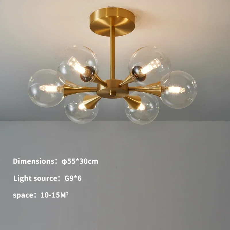 

Люстра ABCZ из стекла и меди, 240В