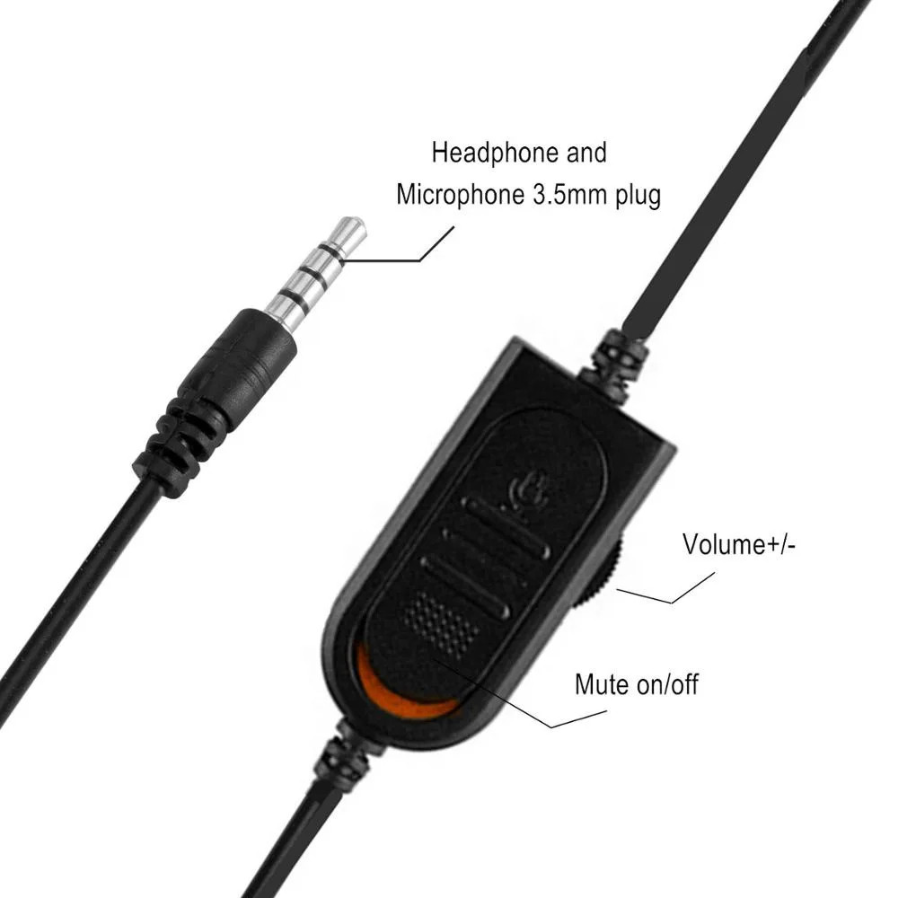 wired gaming headphones gamer headset with microphone for pc computer laptop ps4 ps5 play station 4 5 nintendo switch tablet free global shipping