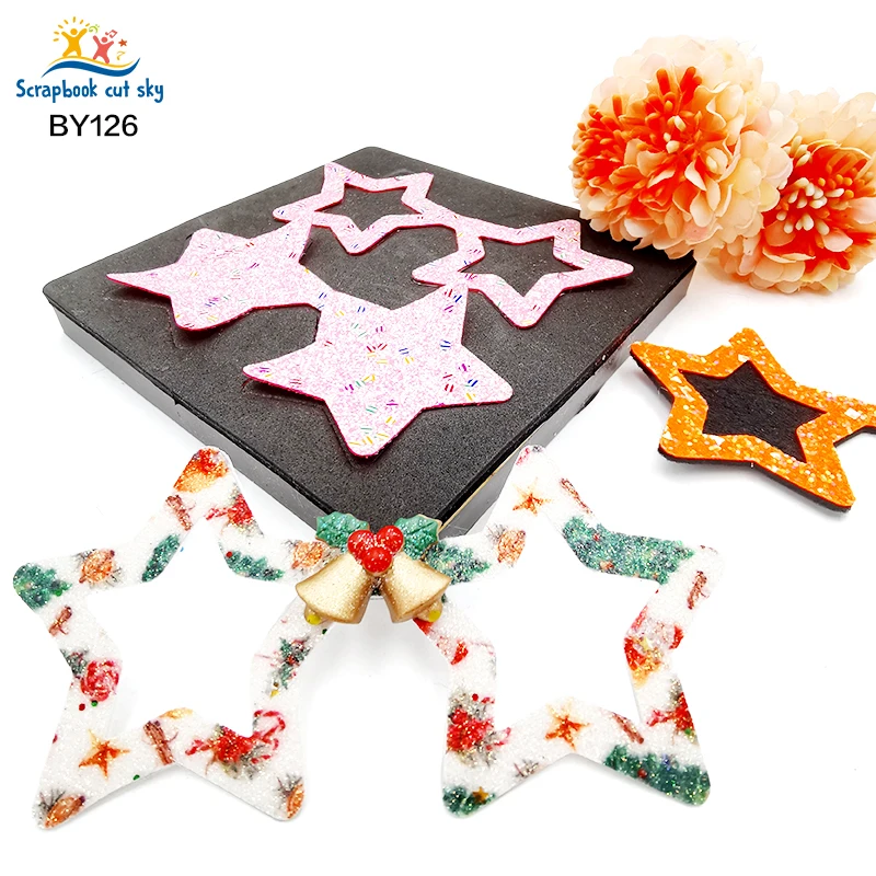 

Five-pointed Star Shakes DIY BY126 Muyu Wooden Mold Scrapbook Cutting Dies Suitable For Market General Machines