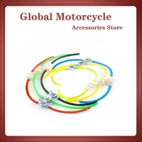 6mm motorcycle gas fuel filter petrol pipe hose line 4 clips moto scooter dirt bikeoil switch