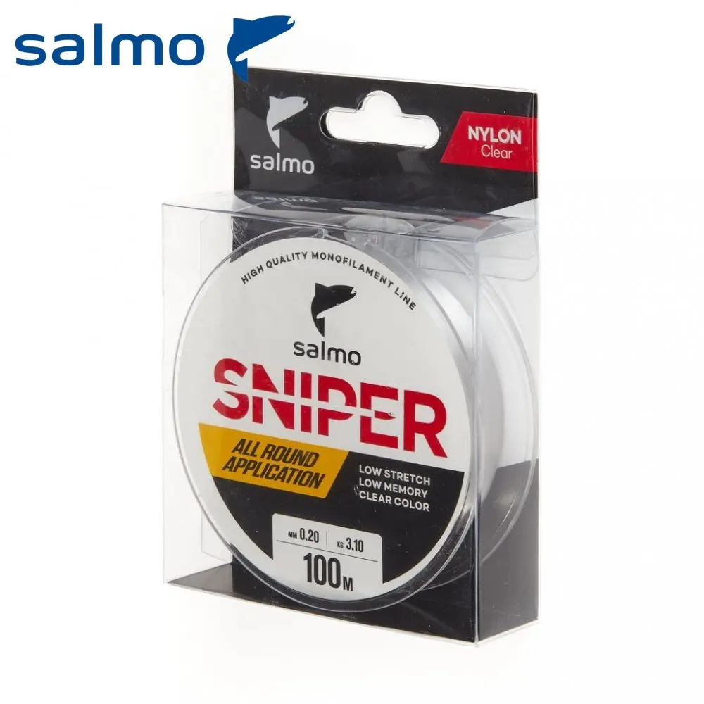 Леска монофильная Salmo Sniper Clear 100м 0.20мм | Спорт и развлечения