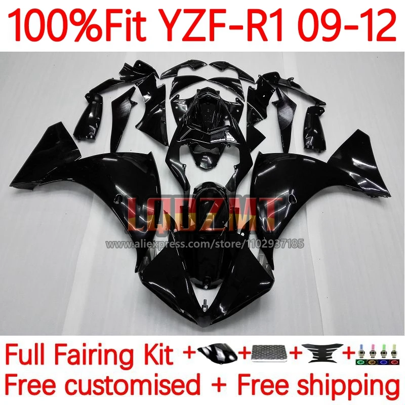 

Glossy black OEM Fairing For YAMAHA YZF-R1 YZF R1 R 1 1000 YZFR1 2009 2010 2011 2012 YZF1000 09 10 11 12 Injection Frame 5No.1