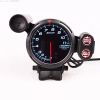 80mm high speed stepper motortachometer gauge 7 colors 0 11000 rpm meter with shift light motorcycle meter motorbike accessories